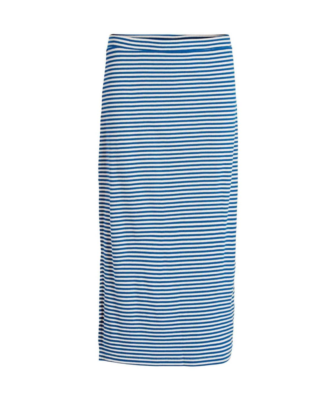 Falda Vila Jada midi azul rayas para mujer