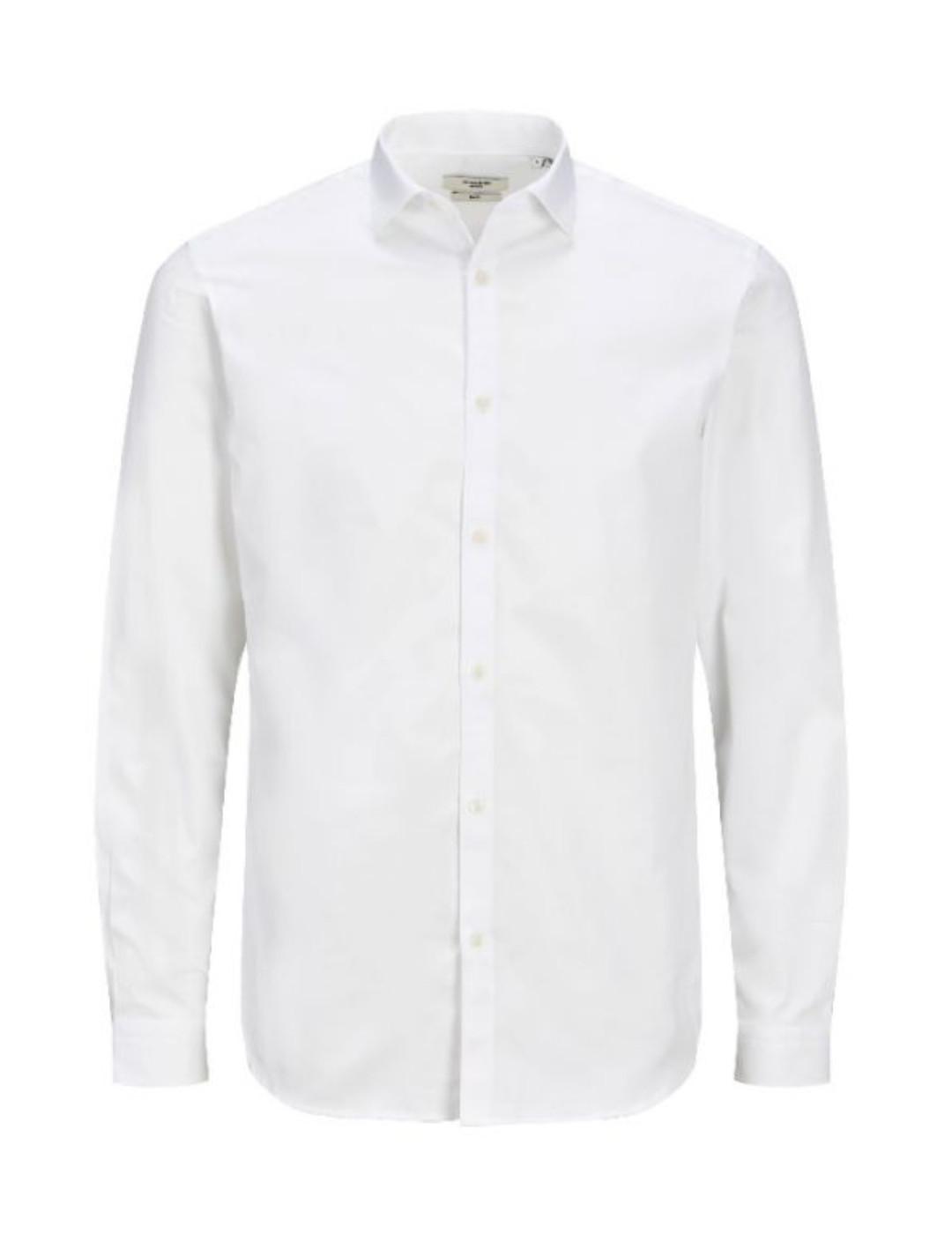 Camisa Jack&Jones PLUS Cardiff blanco de hombre