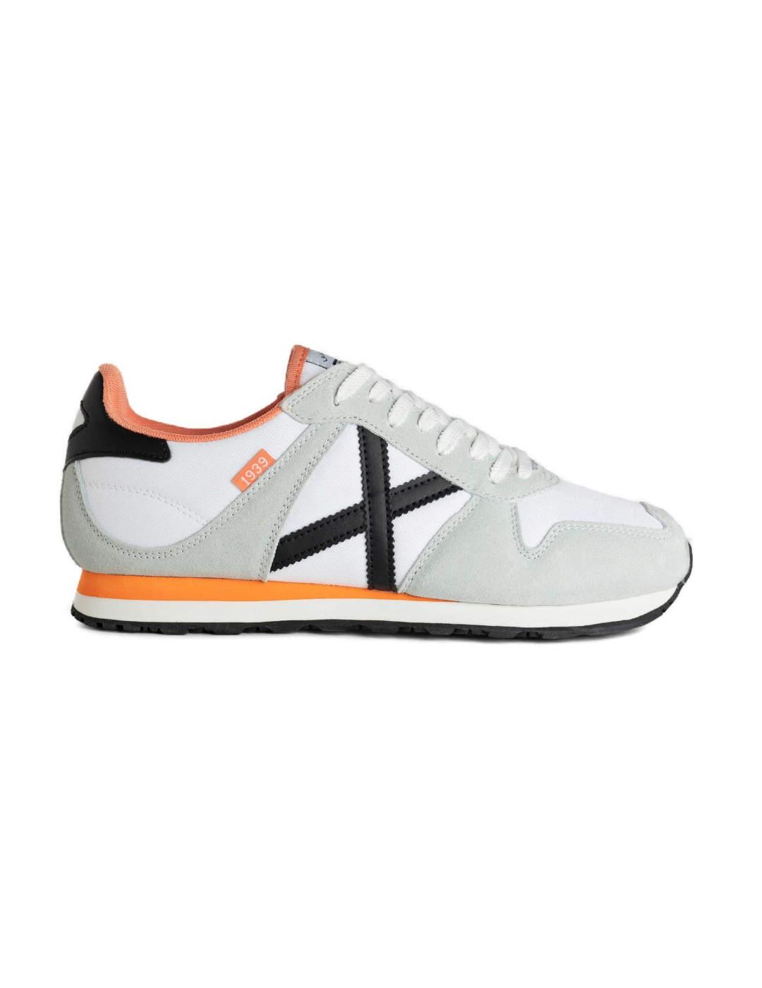 Zapatillas Munich Massana 524 gris/blanco/naranja de hom