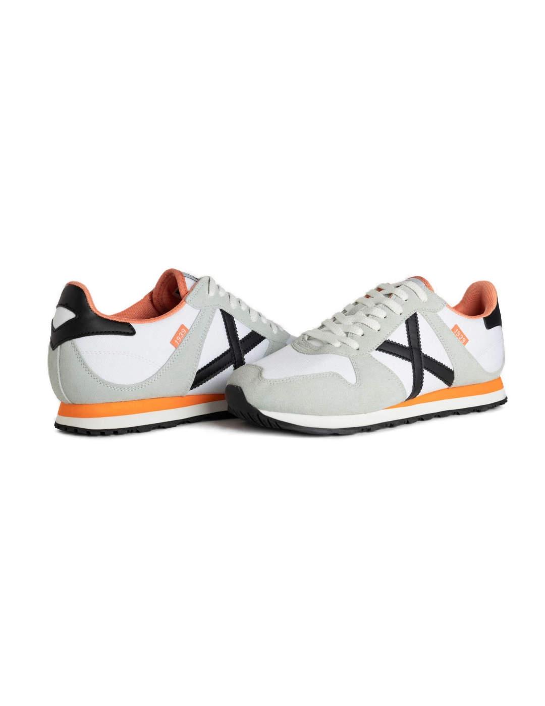 Zapatillas Munich Massana 524 gris/blanco/naranja de hombre