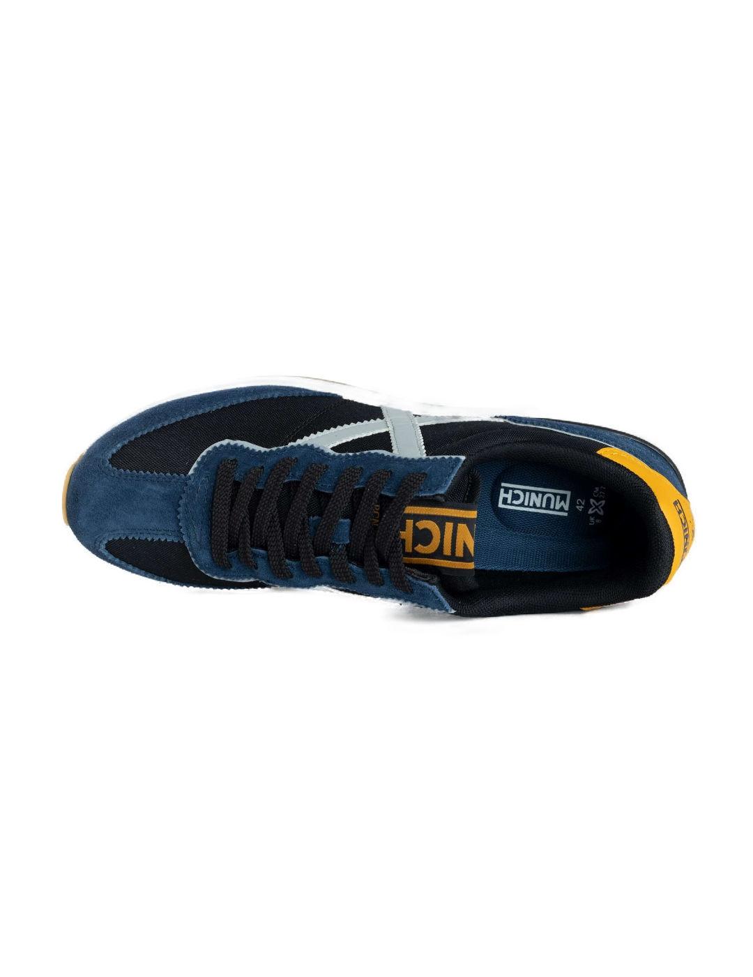 Zapatillas Munich Dynamo 61 azul/amarillo para hombre