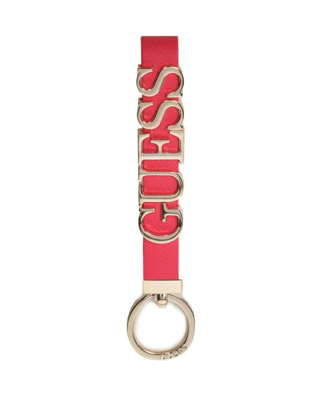 Llavero Guess Noelle rosa fuerte para mujer