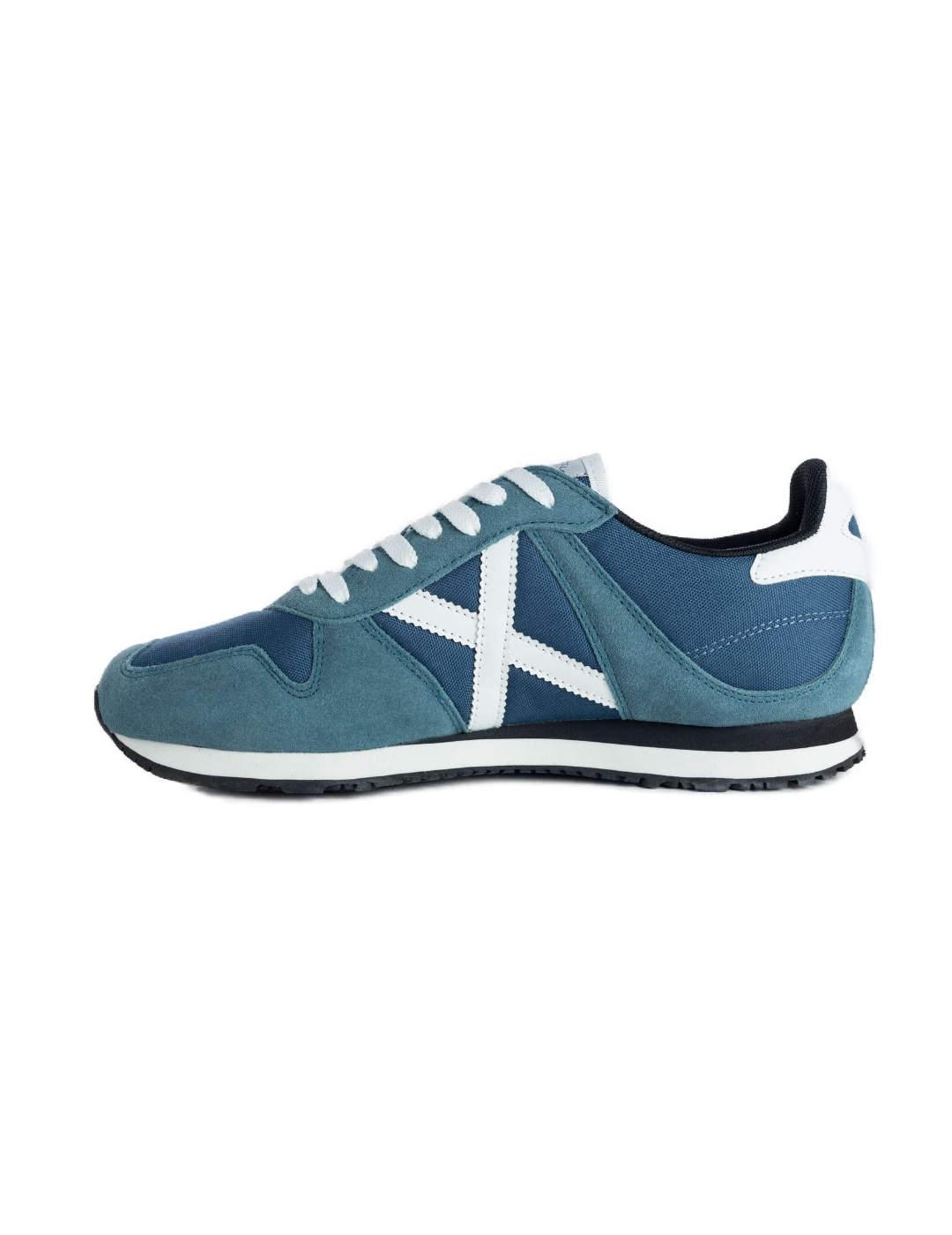 Zapatilla Munich Massana 525 azul y verde agua para hombre