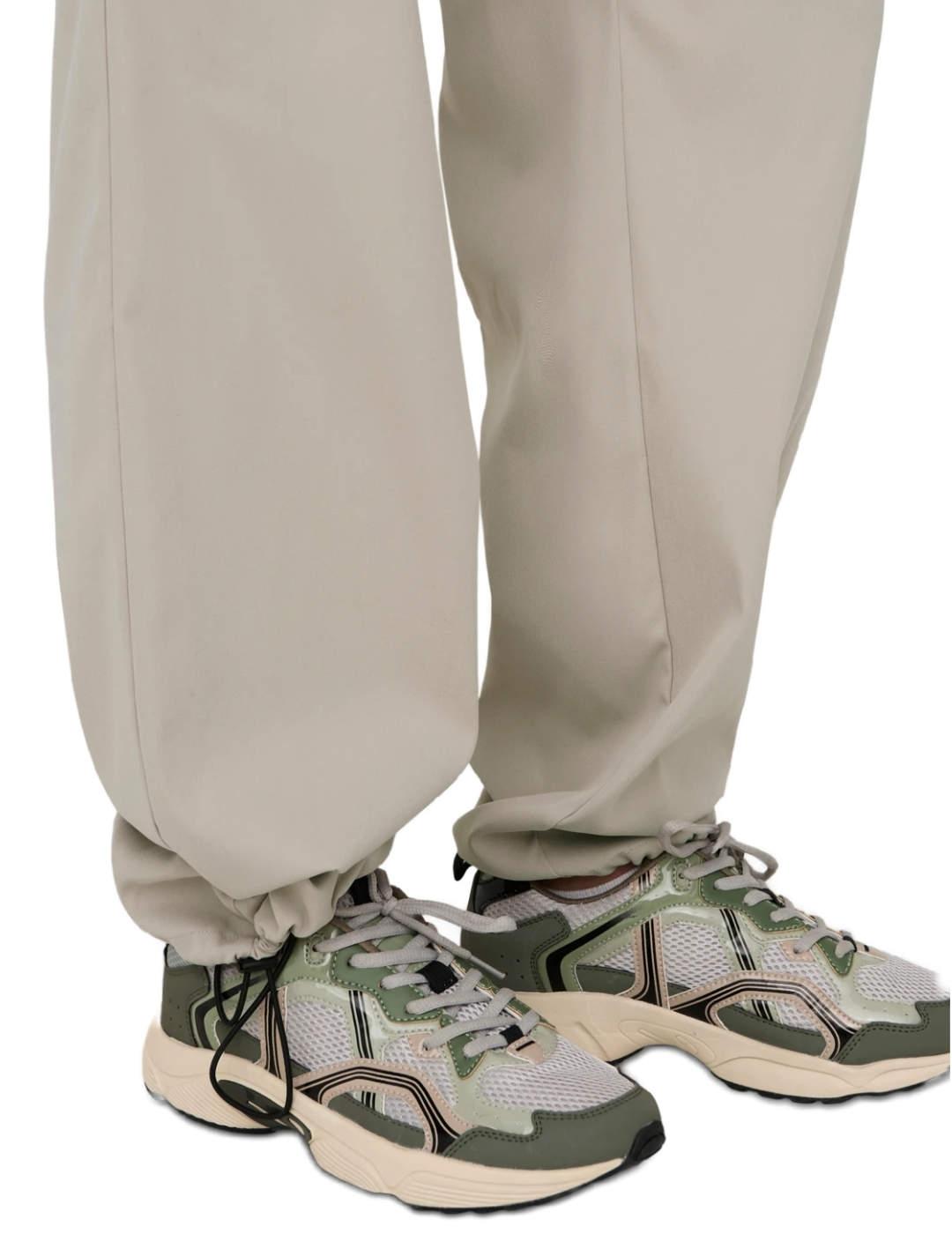 Pantalón Only Cashi cargo beige de tela para mujer