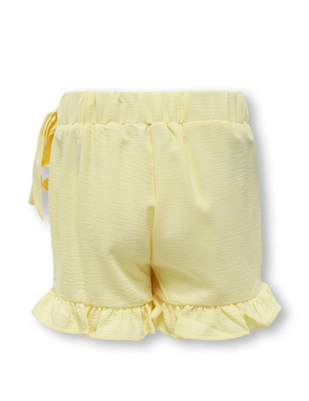 Falda pantalon Only Kids Mette amarillo para niña
