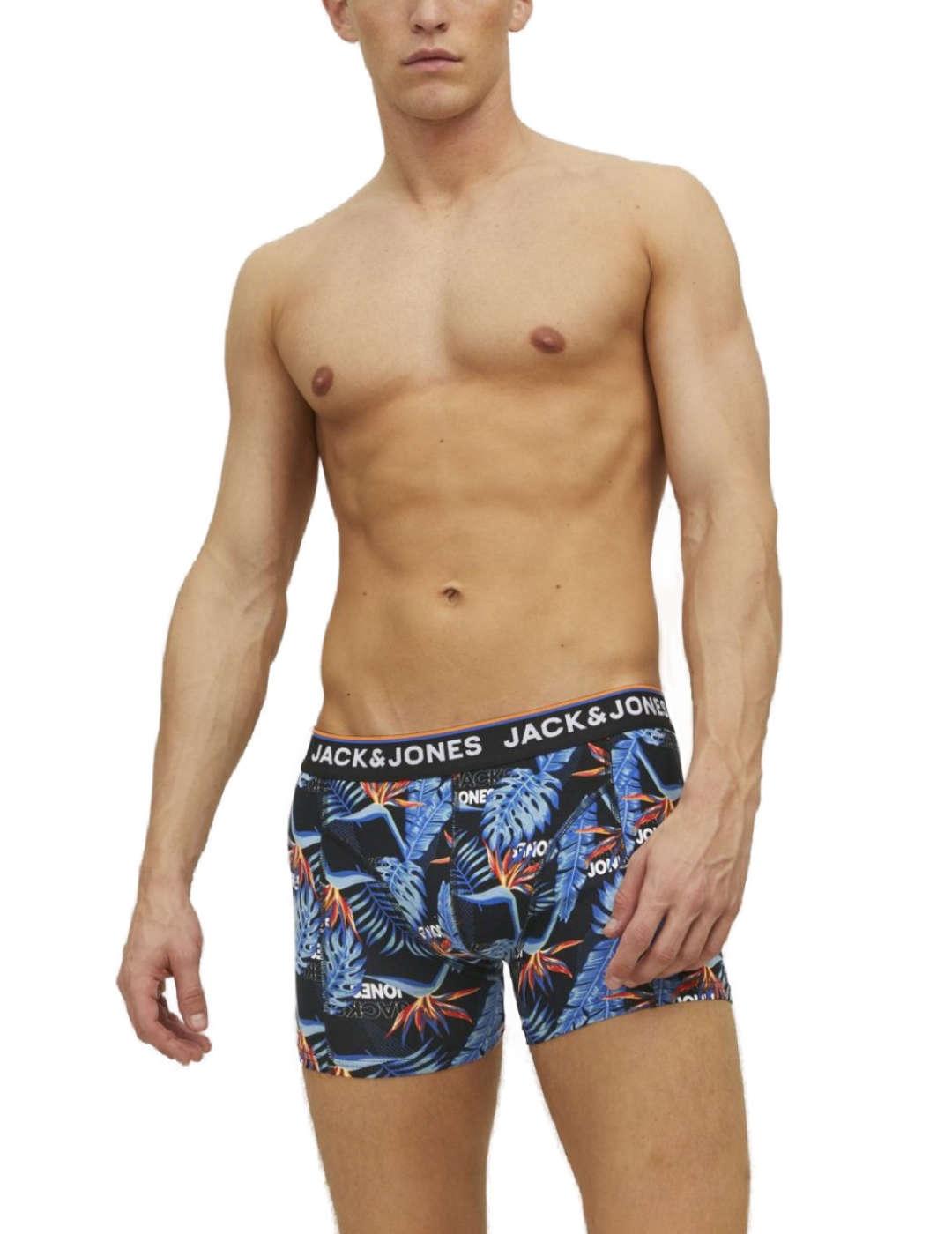 Intimo Jack&Jones Cazores pack3 estampado hombre-&