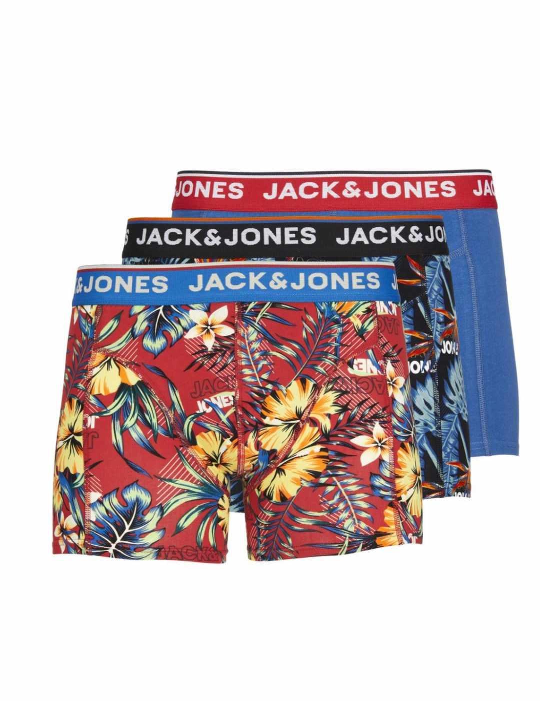 Intimo Jack&Jones Cazores pack3 estampado hombre-&