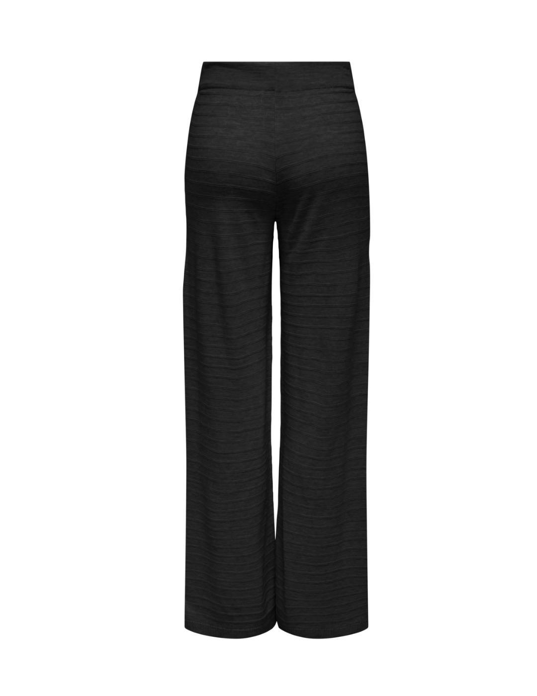 Pantalón de punto Only Cata ancho negro de mujer