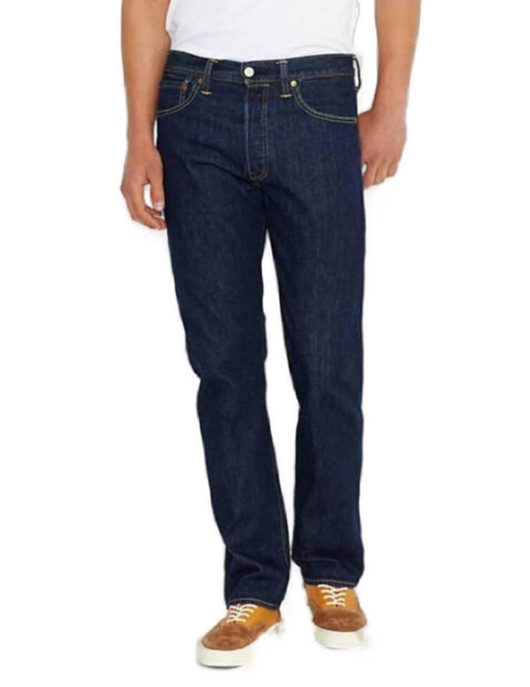 Pantalón vaquero levis 501 regular marino hombre-j