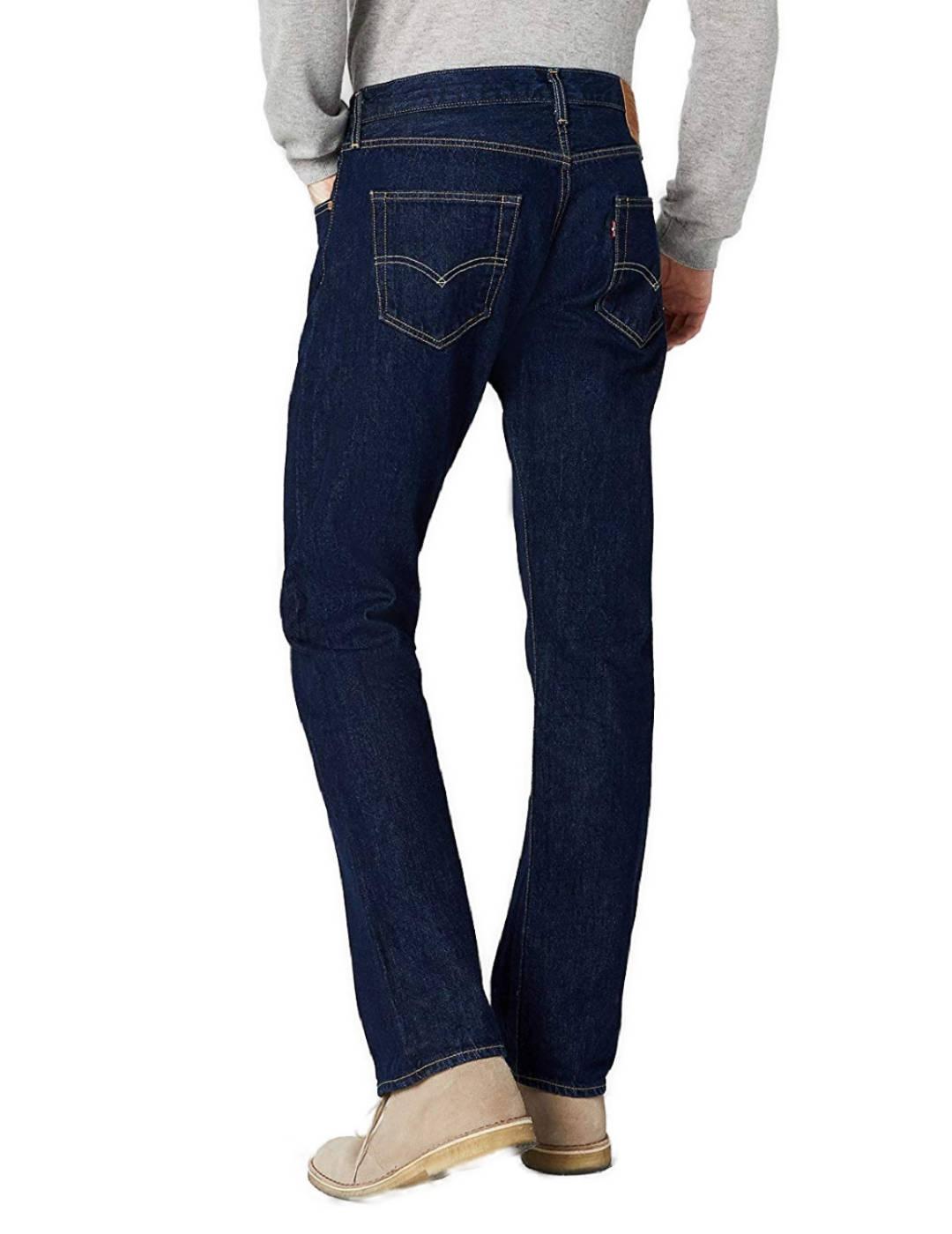 Pantalón vaquero levis 501 regular marino hombre-j