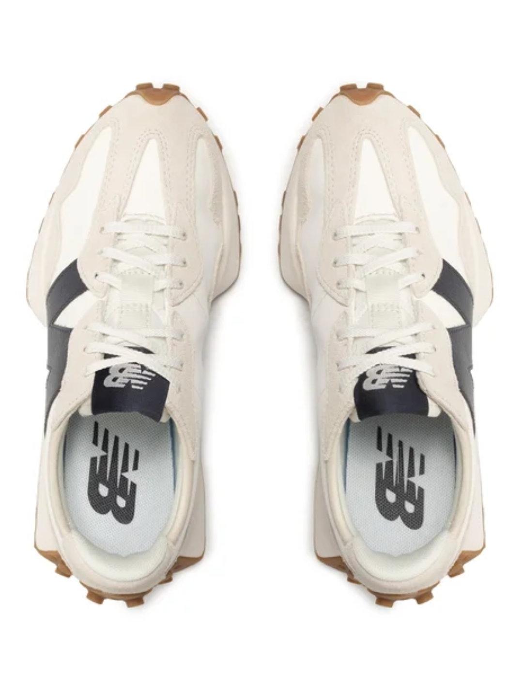 Zapatillas New Balance WS327KB blancas N marino de mujer