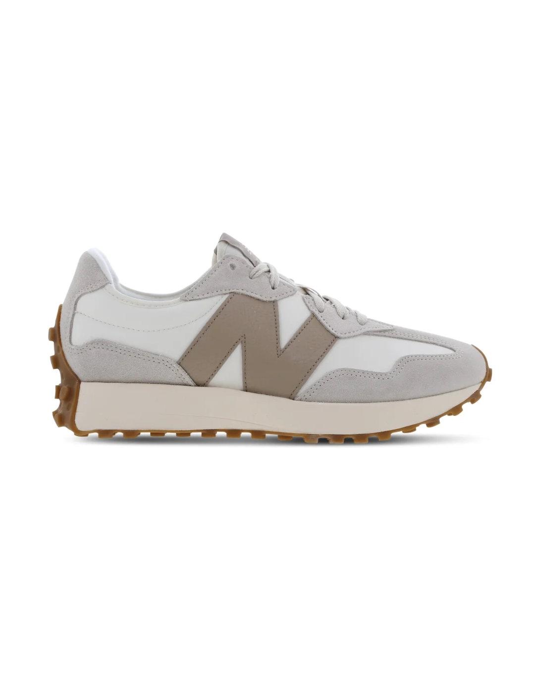 Zapatillas New Balance U327LZ blancas N beige de mujer