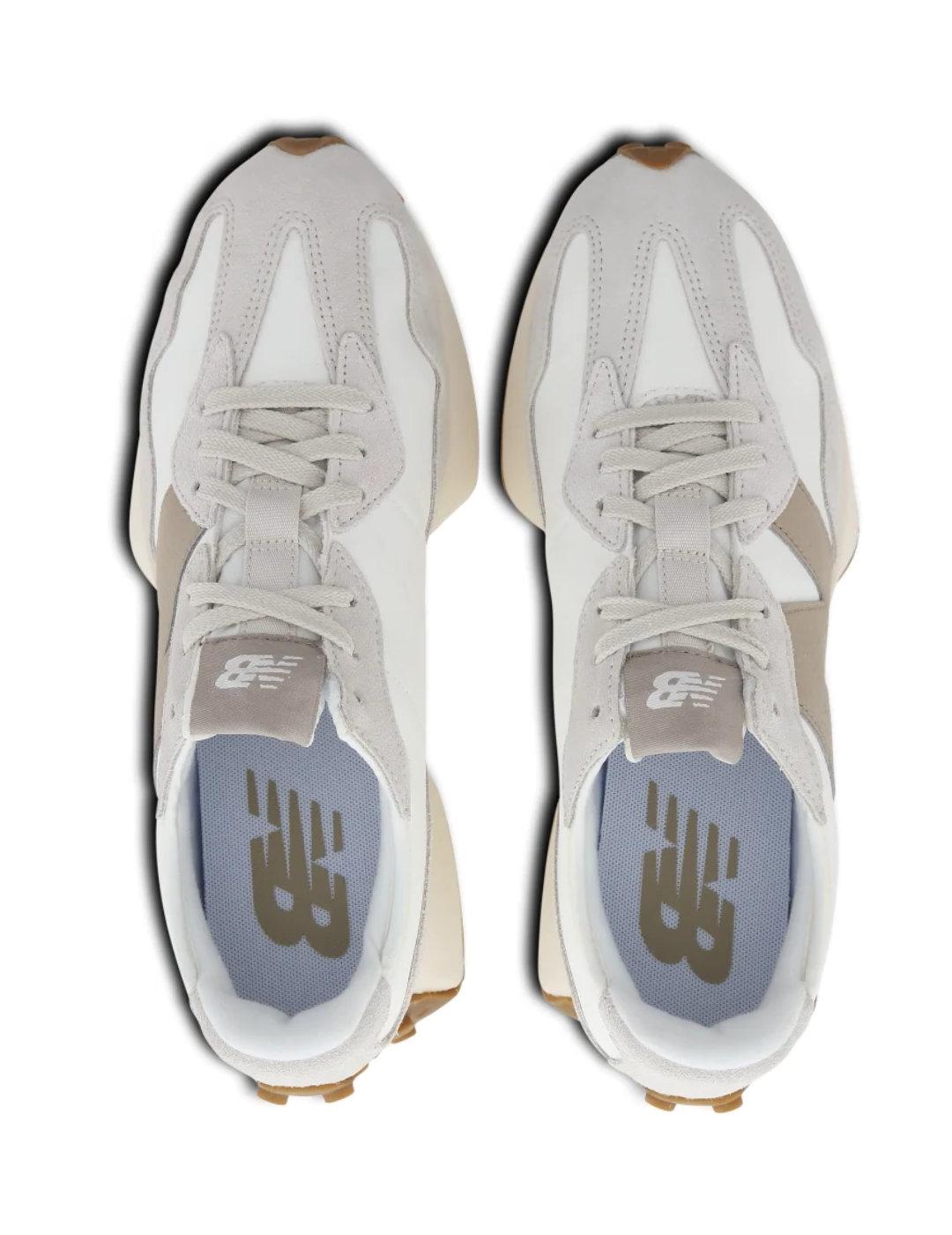Zapatillas New Balance U327LZ blancas N beige de mujer