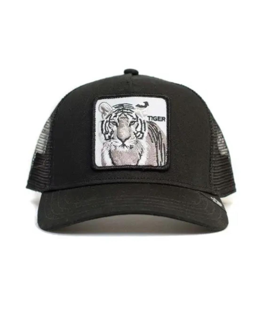 Gorra Goorin Tiger negra tigre blanco unisex