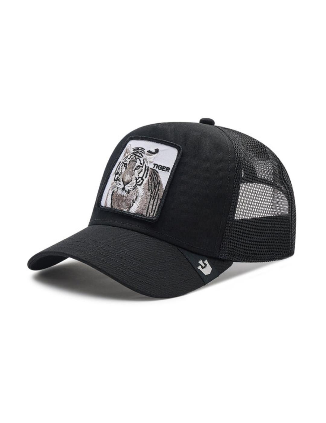 Gorra Goorin Tiger negra tigre blanco unisex