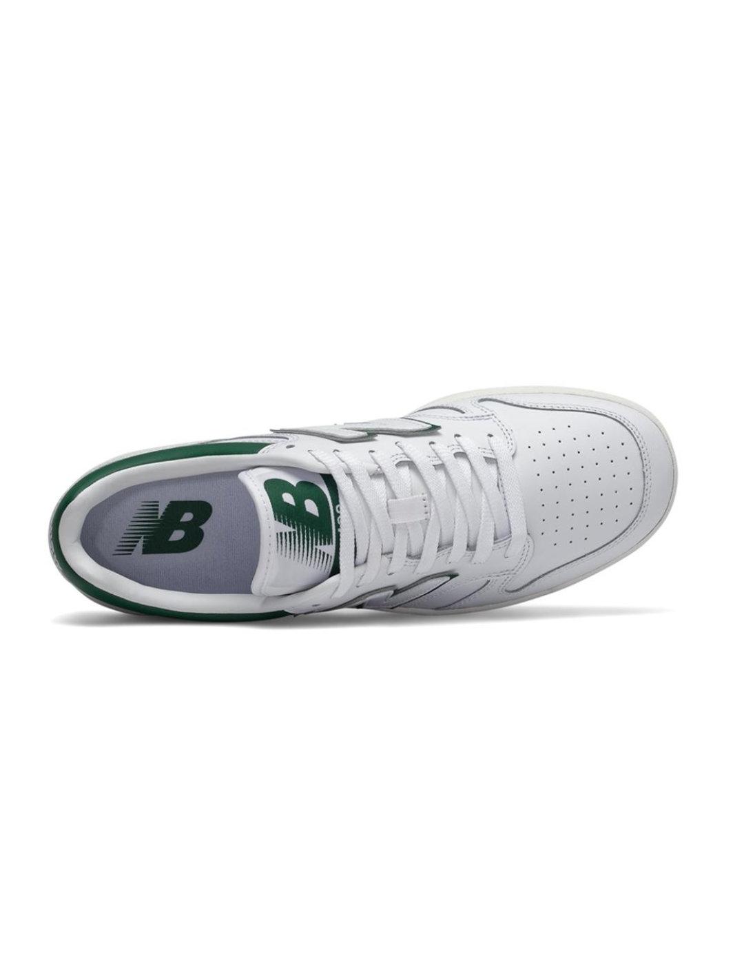 Zapatillas New Balance 480 blanco con verde unisex