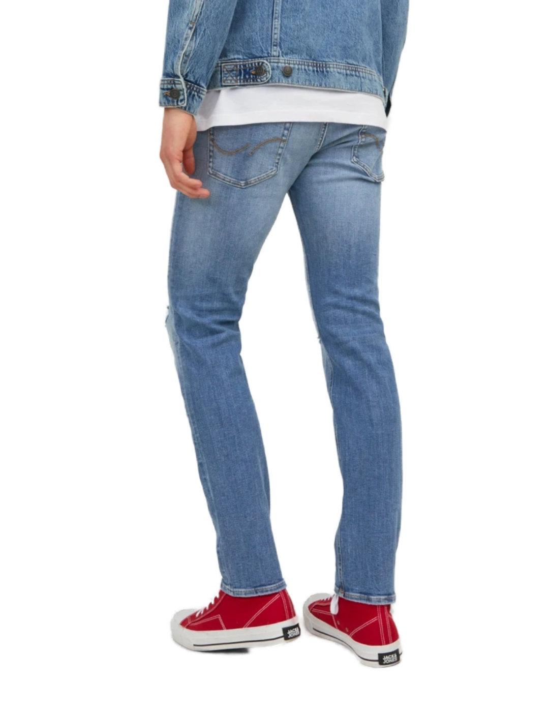 Pantalón vaquero Jack&Jones Glenn azul rotos para hombre