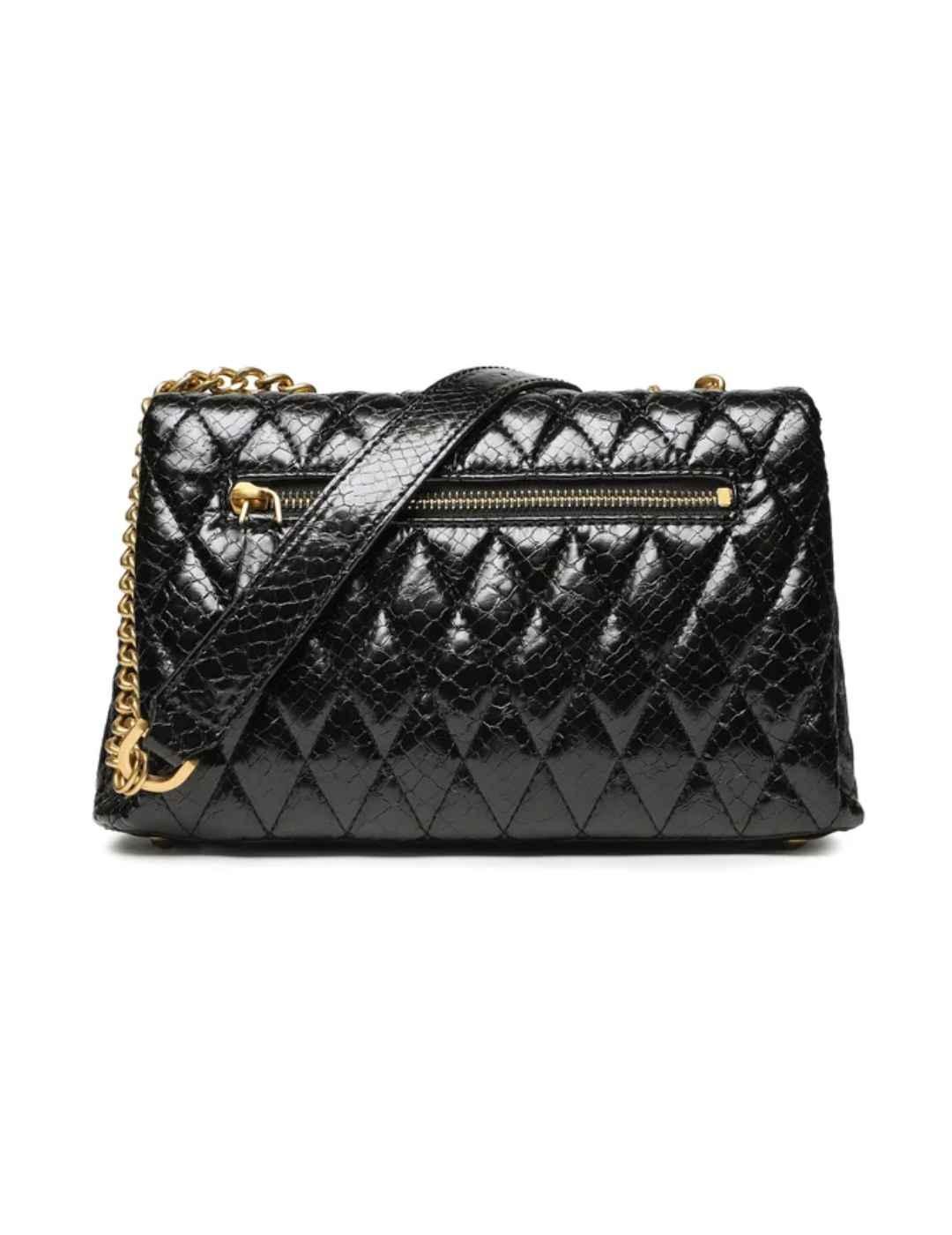Bolso Guess Dema multi negro brillante para mujer