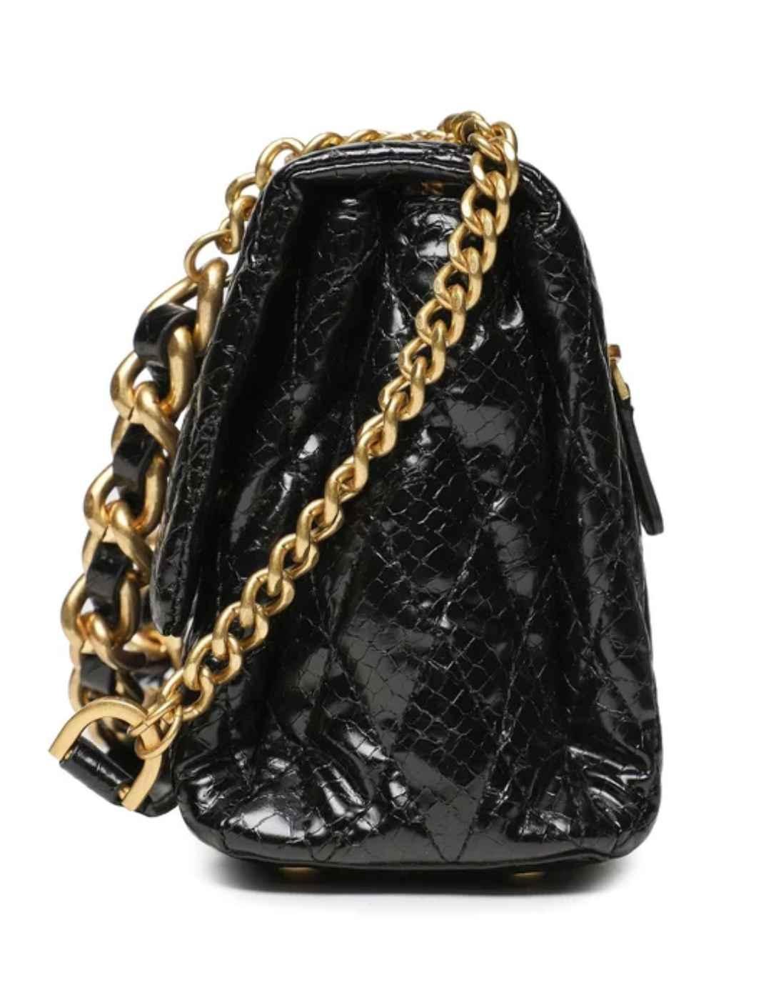 Bolso Guess Dema multi negro brillante para mujer