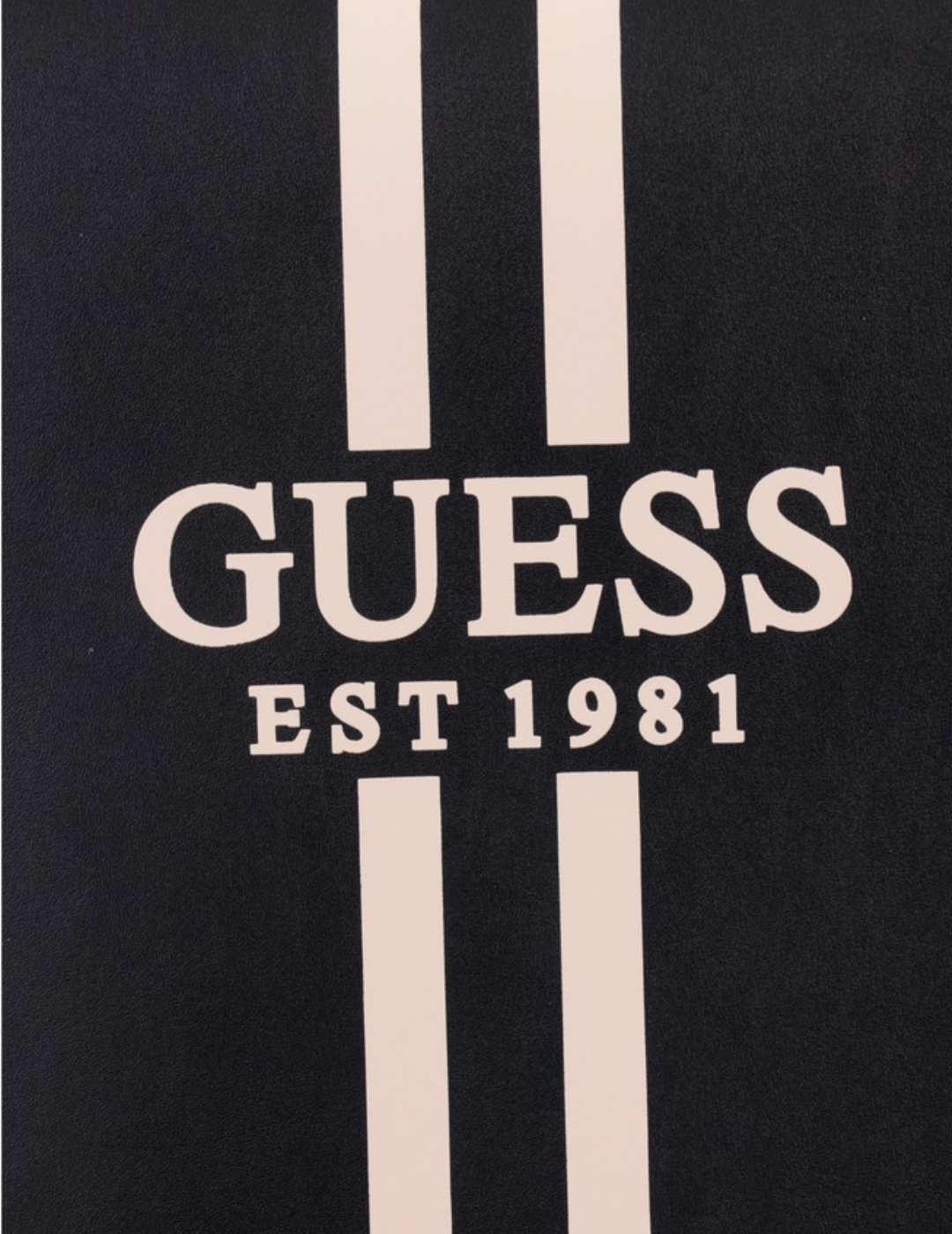 Maleta Guess Mildred negro logo unisex