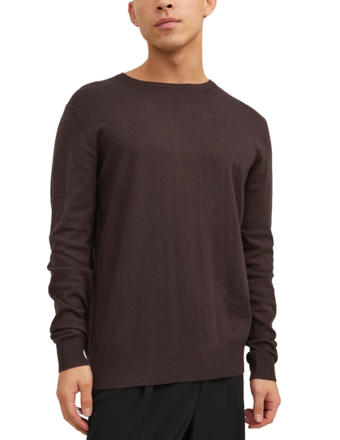 Jersey Jack&Jones Emil marron oscuro para hombre-c