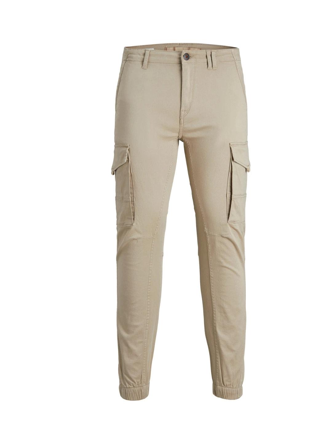 Pantalón cargo Jack&Jones Junior Paul beige para niño