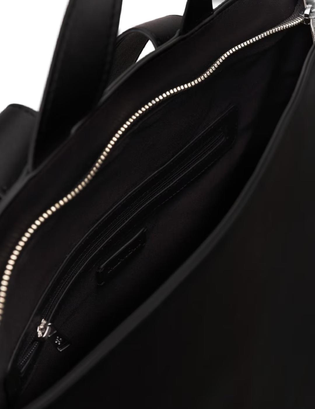 Mochila Salsa piel negra para hombre