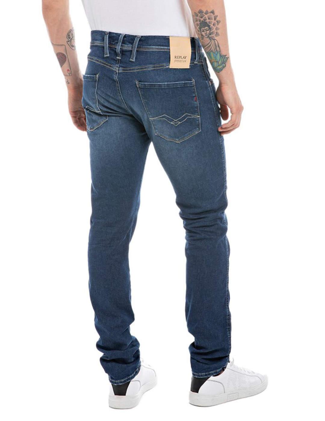 Pantalón vaquero Jack&Jones Mike azul rotos para hombre