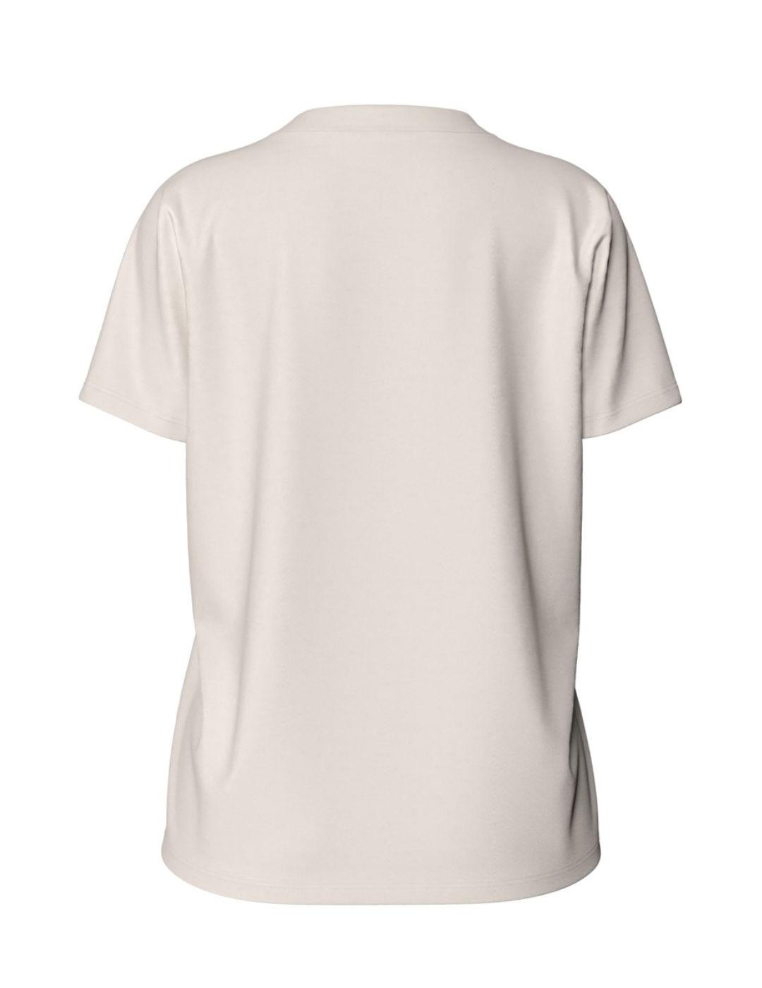 Camiseta Vila Pure blanca manga corta para mujer
