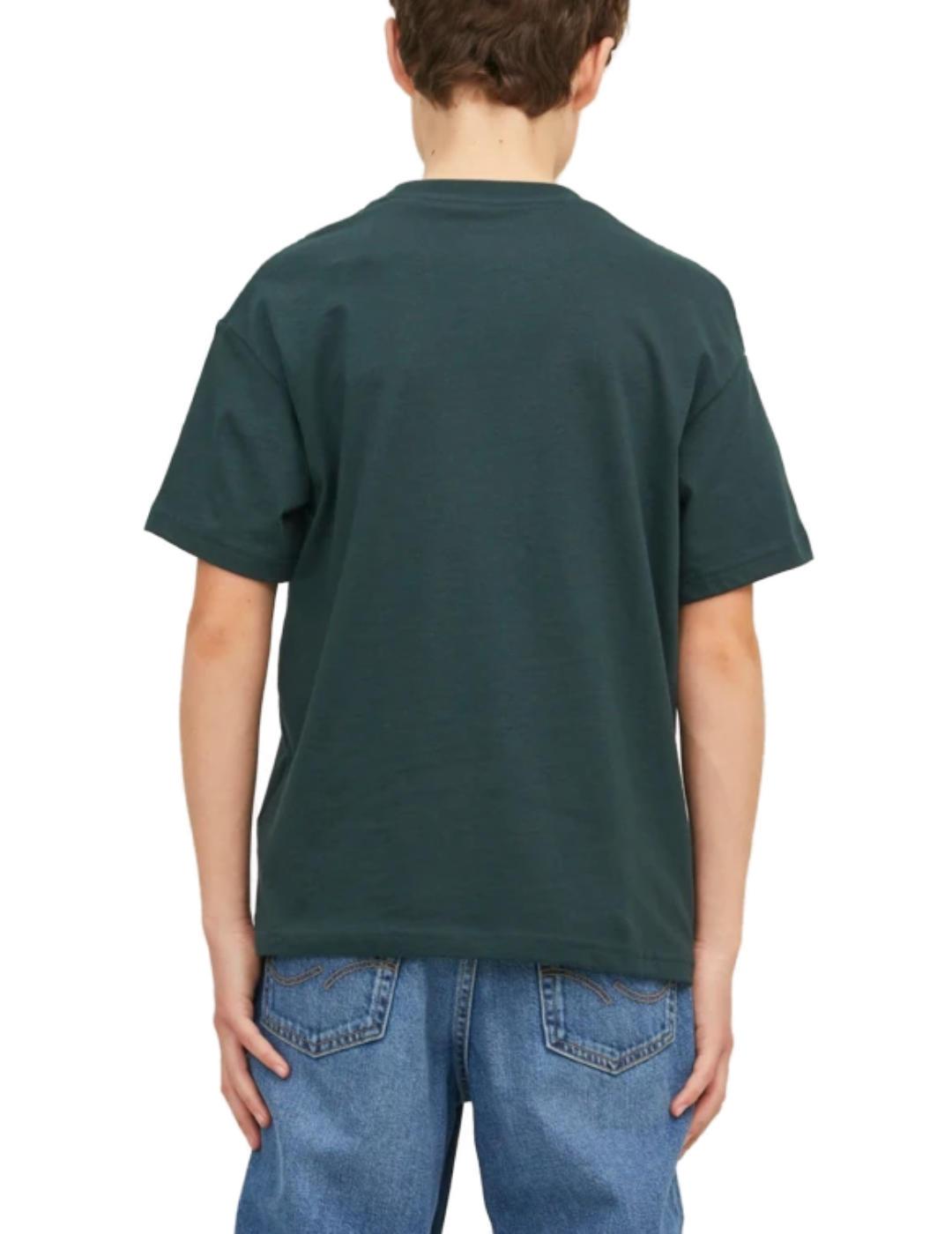 Camiseta Jack&Jones Junior Erbro verde de niño-&