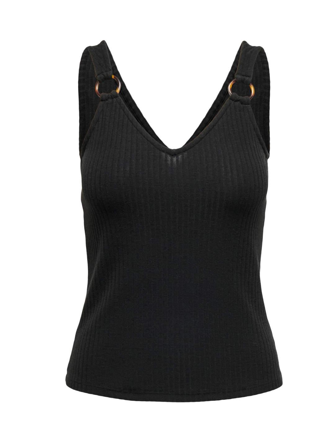 Top Only Nella negro tirantes para mujer