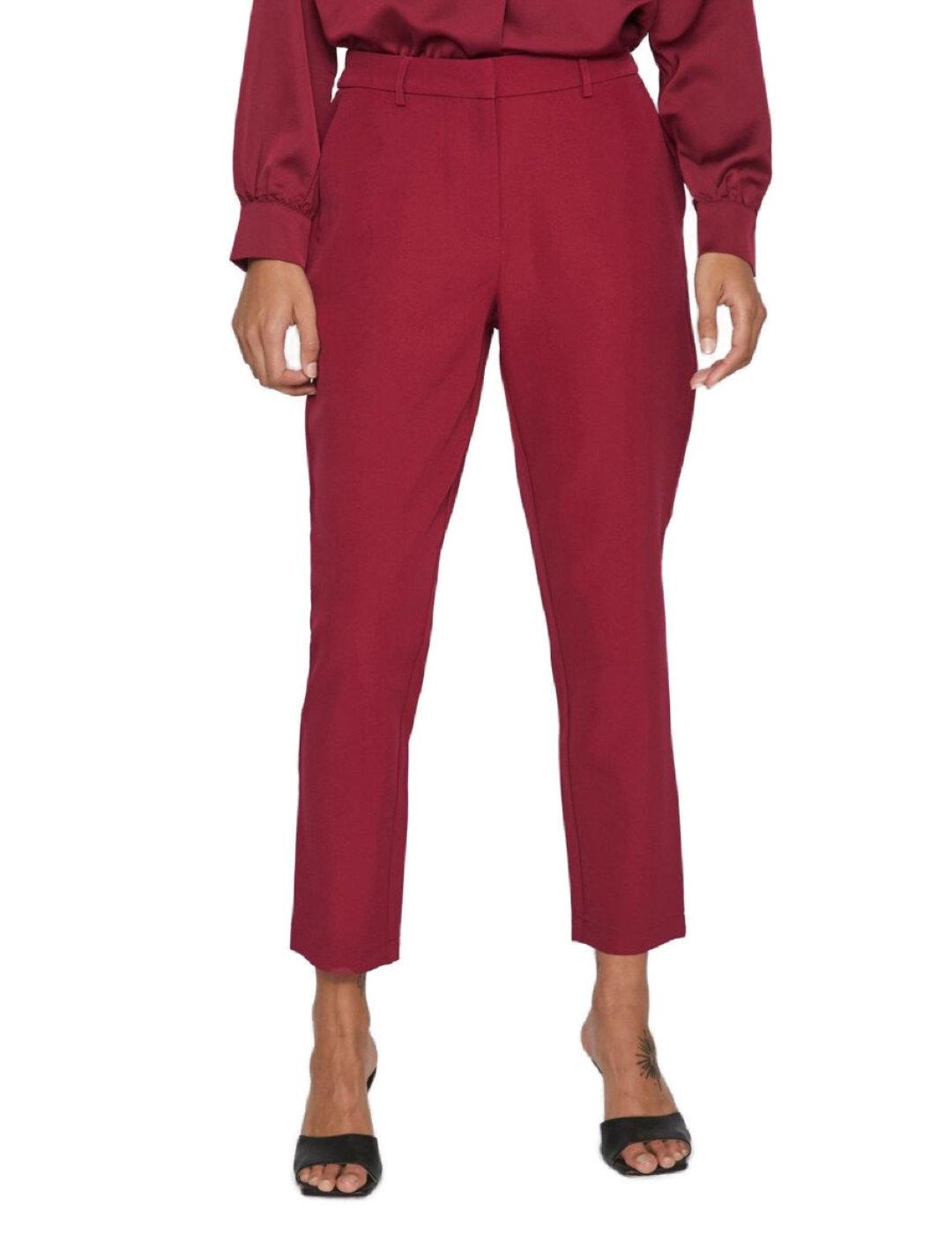 Pantalon Vila Kamma traje fucsia para mujer-d