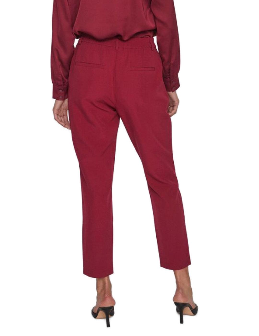 Pantalon Vila Kamma traje fucsia para mujer-d