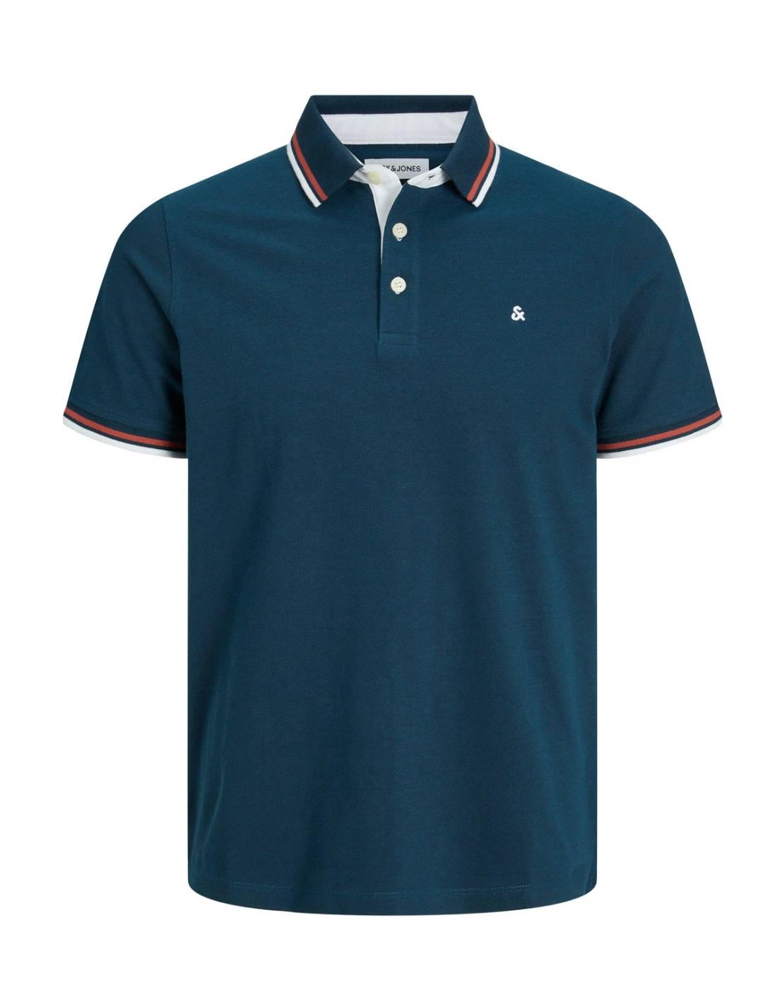 Polo Jack&Jones Paulos azul oscuro manga corta para hombre