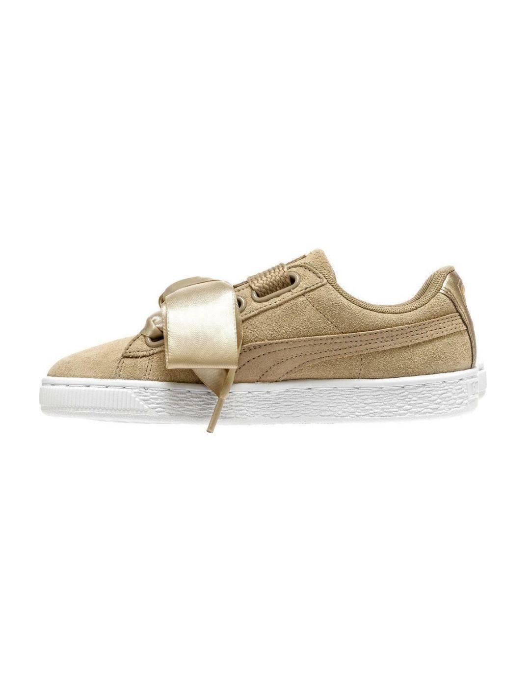 Zapatilla Puuma Heart Safari beige para mujer