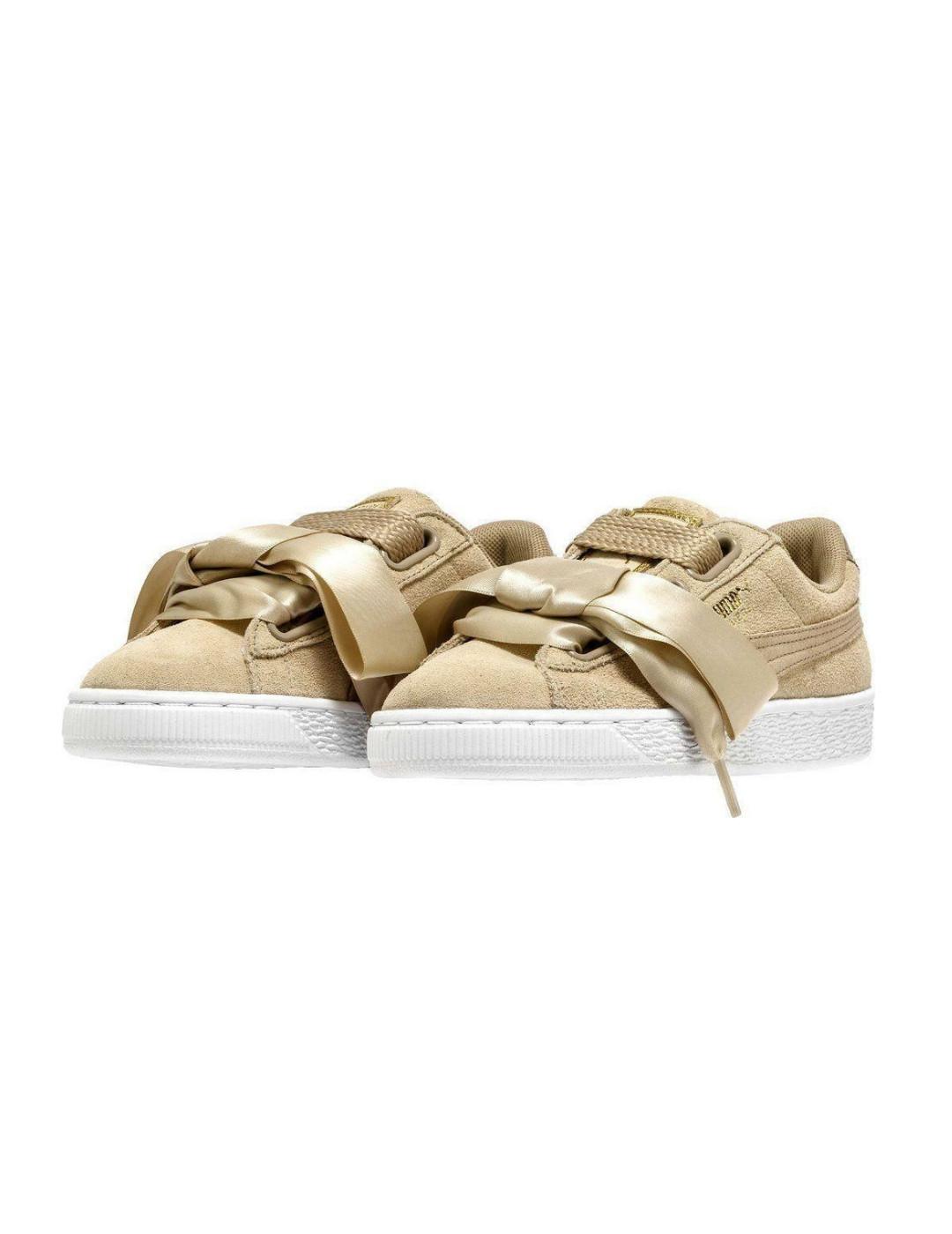 Zapatilla Puuma Heart Safari beige para mujer