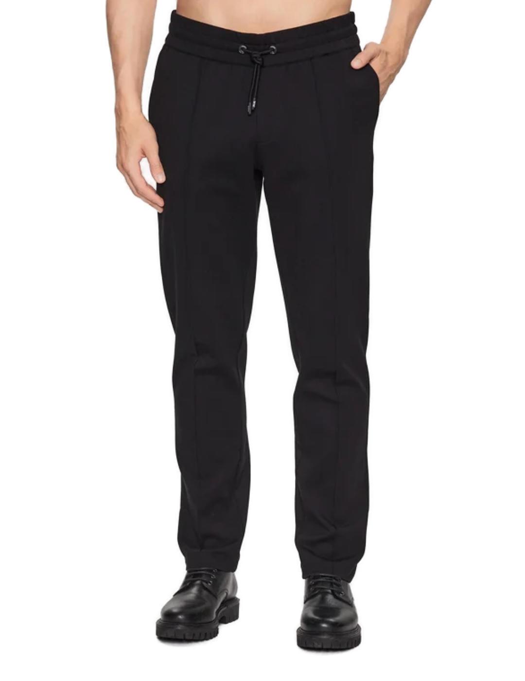 Pantalón Guess Monaco negro de tela ajustable para hombre