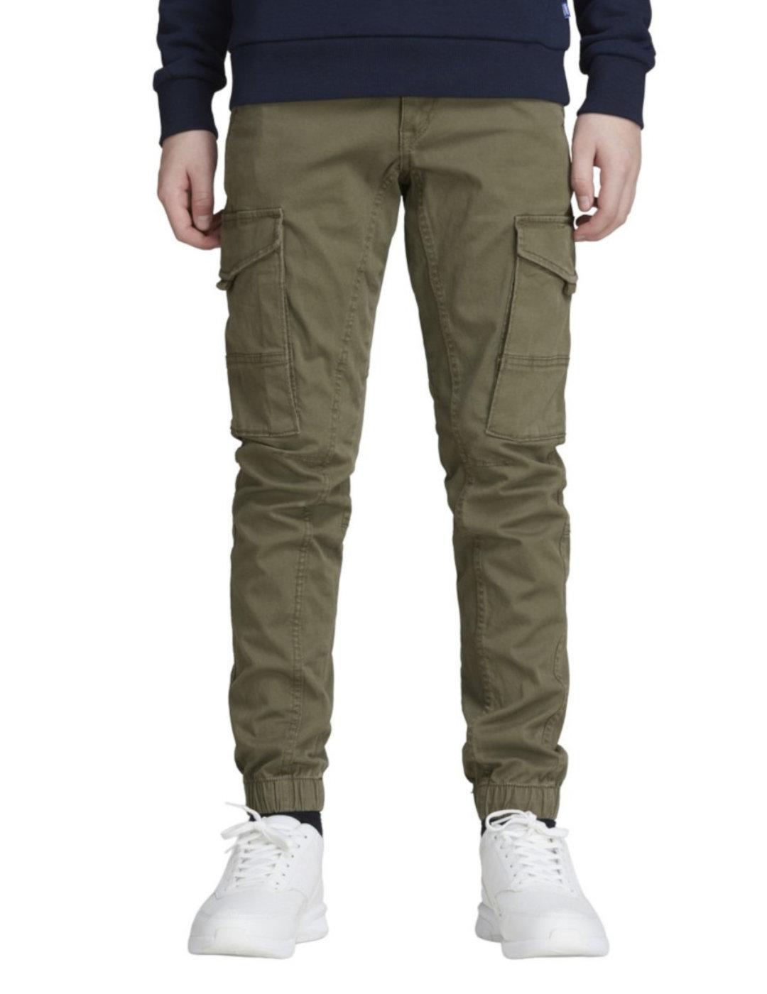 Pantalon cargo Jack&Jones Junior verde para niño-&