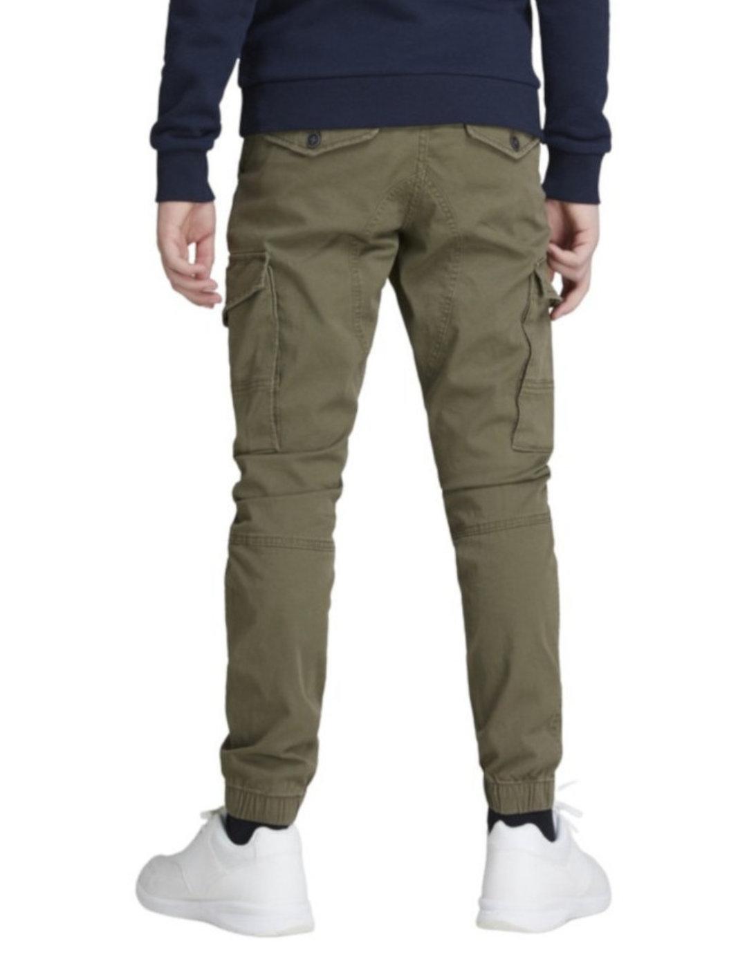 Pantalon cargo Jack&Jones Junior verde para niño-&