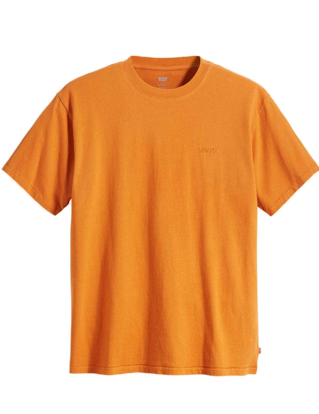 Camiseta Levis naranja teja manga corta para hombre