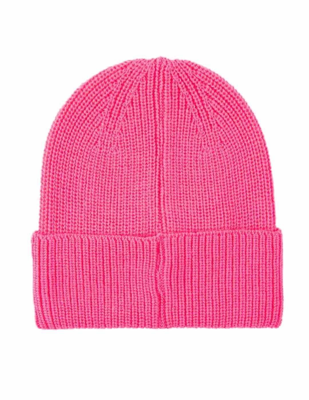 Gorro Replay fucsia de lana para mujer