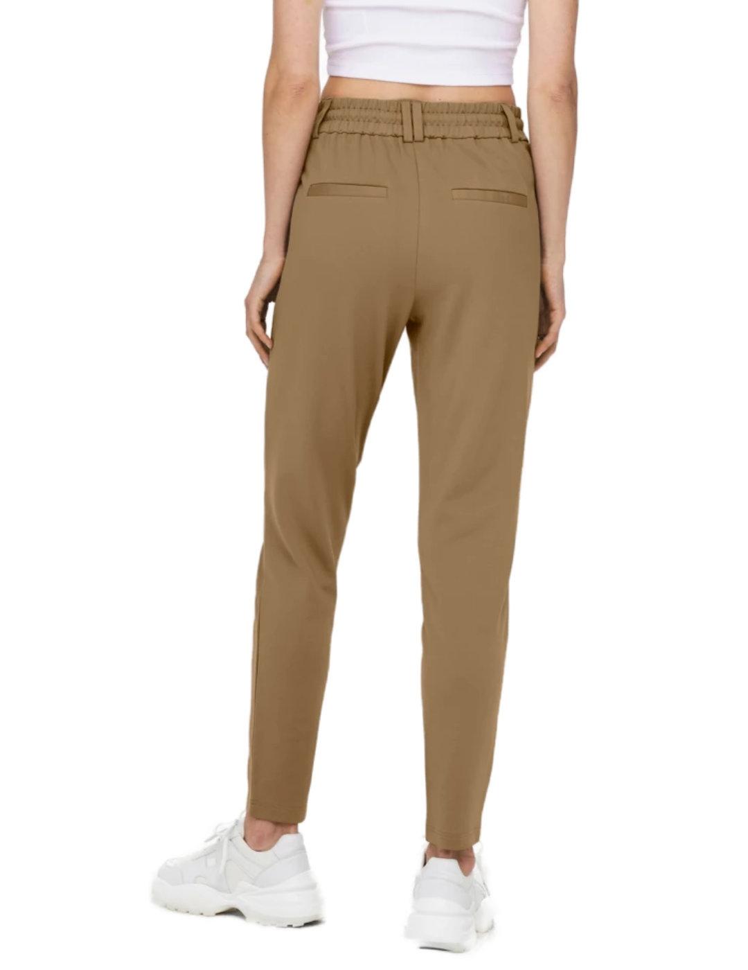 Pantalón Only Poptrash camel slim para mujer