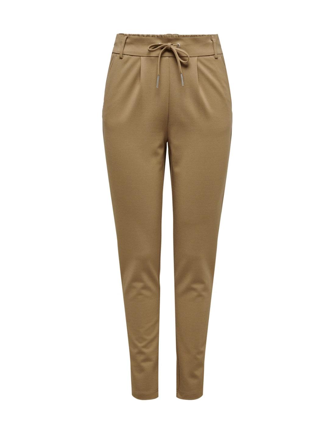Pantalón Only Poptrash camel slim para mujer
