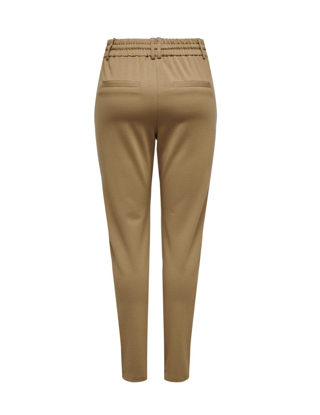 Pantalón Only Poptrash camel slim para mujer