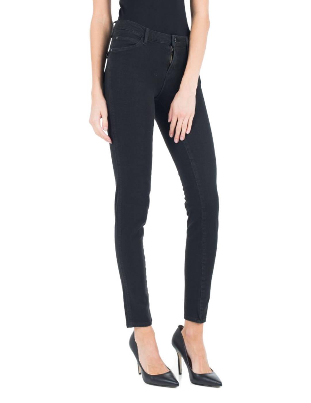 Pantalón vaquero Guess skinny negro para mujer