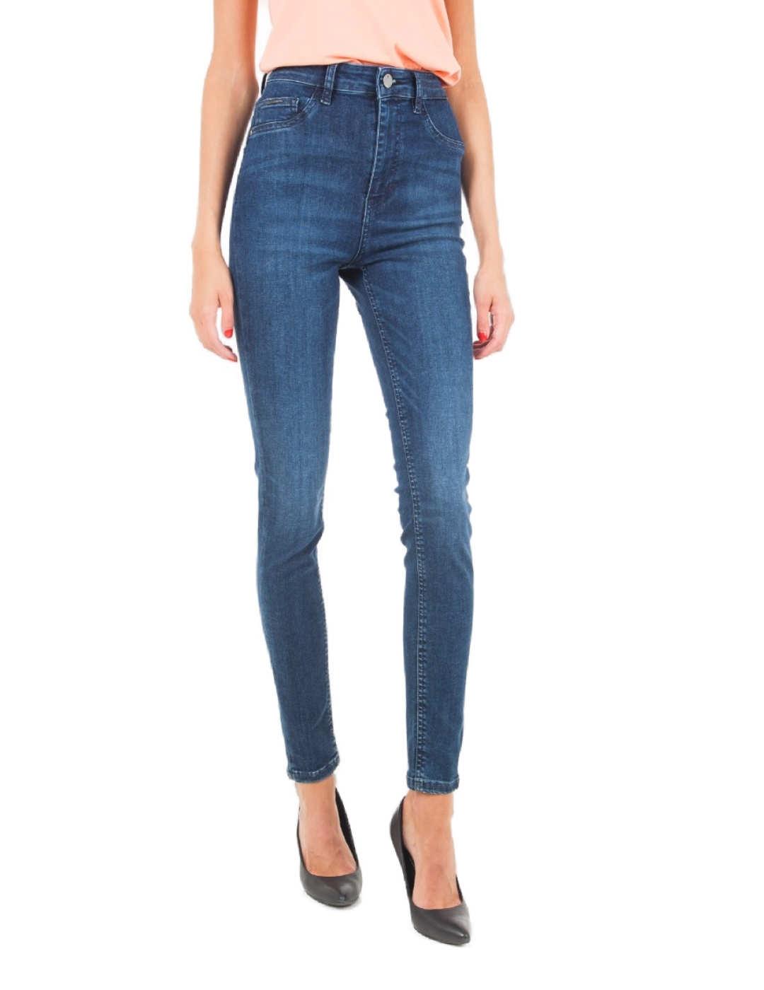 Pantalón vaquero Guess shape up indigo de mujer