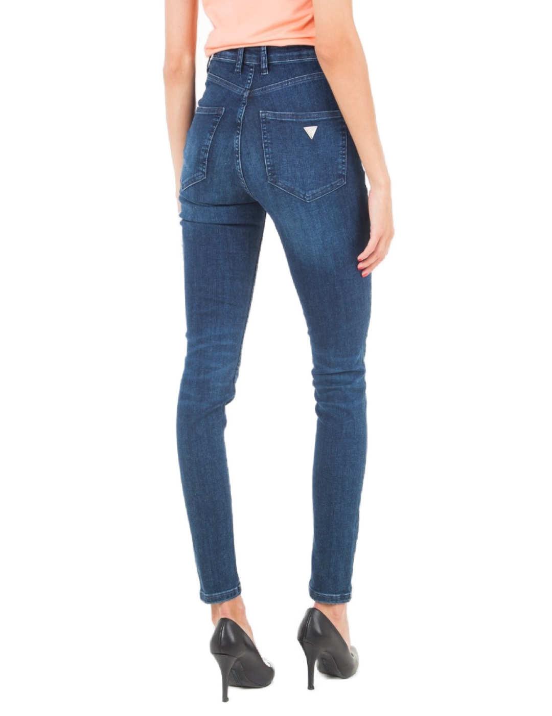 Pantalón vaquero Guess shape up indigo de mujer