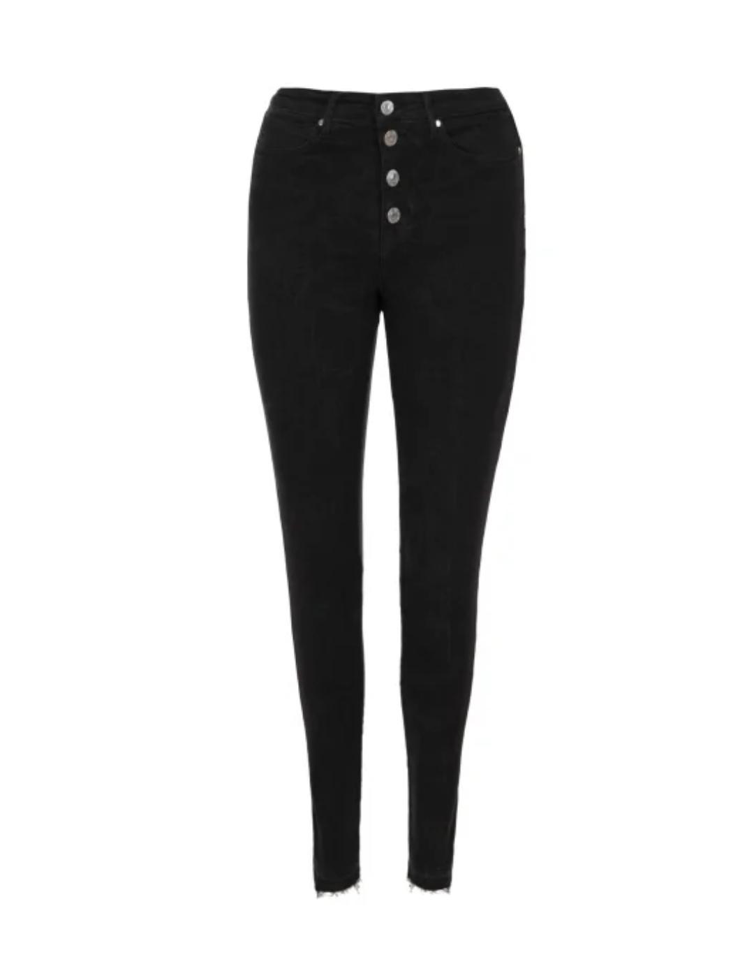 Pantalón vaquero Guess negro lavado de mujer