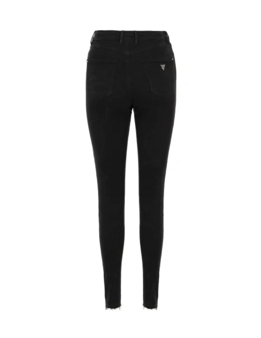 Pantalón vaquero Guess negro lavado de mujer