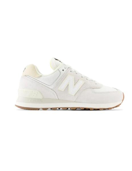 Zapatillas New Balance 574 blancas y gris muy claro de m